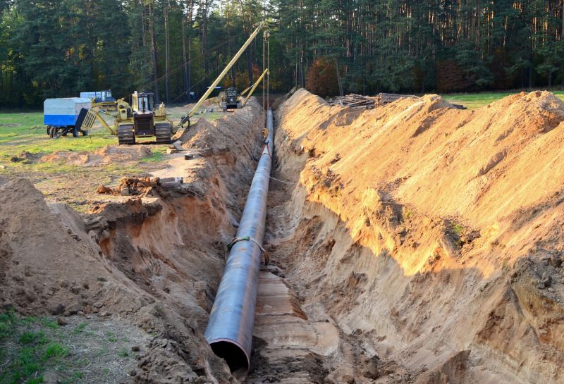 Gas Pipe Trenching