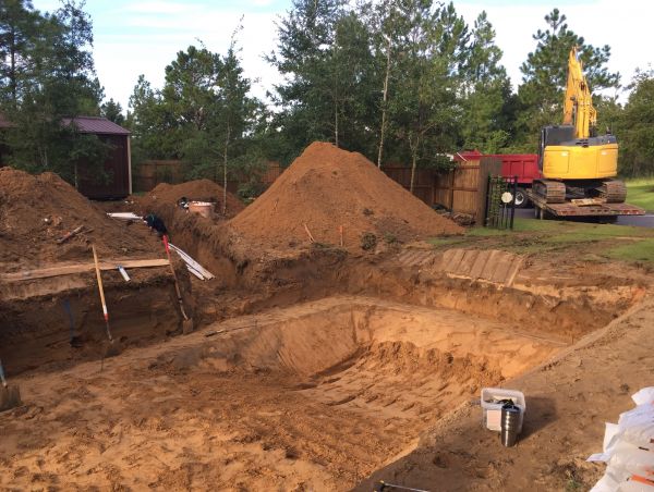 Pool Site Excavation in Albany